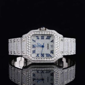 Luxury Looking Fullt Watch Iced For Men Woman Top CraftSmanship Unikt och dyra Mosang Diamond 1 1 5A Watchs For Hip Hop Industrial Luxurious 1607