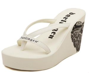 Szybkie sandały Flip Flops Ultra High Heels kapcie plażowe letnie kliny platformowe Sandały Flip Flops Buty Kobiety BGG7399190