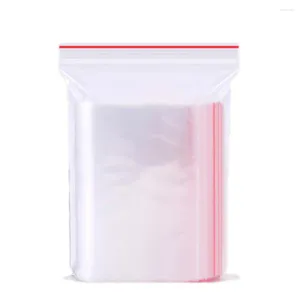 Storage Bags 100 Pcs Protector Small Plastic Organizer Gift Giving Packaging Self Sealing