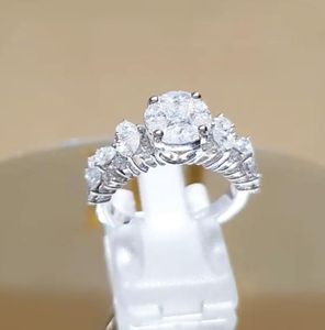 CZ Promise Ring for Women Engagement Wedding Party Jewel Band Gift Fashion Simple Band9035670