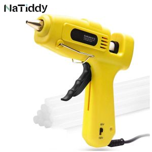 Pistola 60 100 W GLUE CHOTTICHE GUARL DUPO POTENZA Punte di calore industriale pesante Strumenti termici con bastoncini di colla premium da 12 pezzi per artigianato