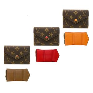 M41938 Rosalie Victorine Wallet Man Designer Wallets Purses Emed Key Pouch Brown Flower Cardholder Womens Leather Key Coin Purse Card Holder Keychain