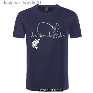 Herrtröjor tröjor äter sömnfiske slog mens t-shirt herrar fiske sjöjungfru t-shirt 100% högkvalitativ bomull helt ny lös t-shirt c240412