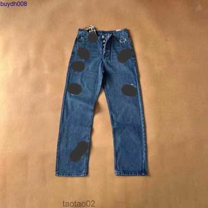 0fod Mens and Womens Jeans Pant Pant 2023 패션 브랜드 ch 세탁 가죽 스트레이트 바지 여성 커플 gkmz