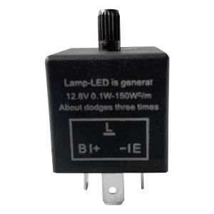 Elektronisk LED -justerbar flaskrelä för blinkningsljus Blinker Motorcykel LED Flasher Relay 12V 10A 3PIN