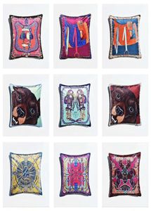Samtkissenbedeckung Quadratschuhe Kissen Hülle für Sofa -Auto dekorativ
