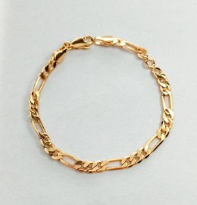 Цепочка звена 16см золотые детские браслеты связывают детские браслеты Bebe Gift Gift Child Jewellery Pulseras Bracciali Bracbalt Bracle