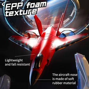 RC Plane EPP 2.4G Channel Glider Foam Planes Remote Control Foam Aircraft LED Lighting Simulate F35 Fighter Jet Toy for Children