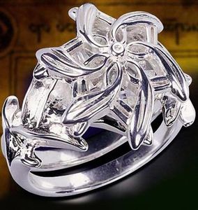 LOTR des Rings Galadriel Nenya Zirkon 5A Zirkonstein 925 Soild Sterling Silber Ehering für Frauen Größe 511 Geschenk5762395