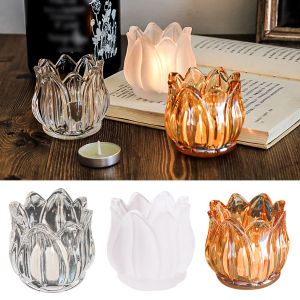 Glass Piccola candela Piccola Vintage Trasparente Teale Candele Gude di Natale Bulk Fall Abbassini per le ghirlande Fall Mini Ghirlanda