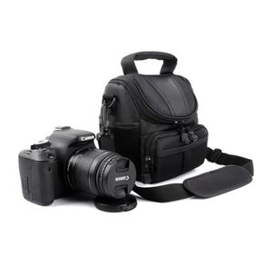 肩ストラップ付きソフトキャリングケースバッグキャノンニコンSLR DSLR 1000d 1100d 1200d2913128用のデジタルカメラストレージバッグ