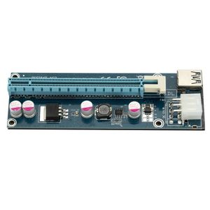2024 VER006C PCI-E Scheda di riser 006C PCIe da 1x a 16x Extender 60CM 100 cm USB 3.0 Cavo Cavo a 6pin Cordo di alimentazione per scheda grafica per Ver006C