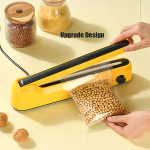 Maskiner Creative Food Vacuum Sealer Portable Bag Clips Handhållna Mini Electric Heat Sealing Machine Packing Plast Impuls Sealer