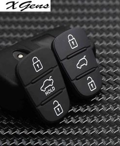 3 Button Remote Key FOB Case Gummi -Pad für Hyundai i10 i20 i30 I30 für KIA K2 K5 Rio Sportage Flip Key8725585