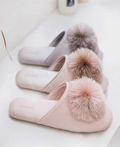 Mulheres Slippers 2020 Slides Memory Slip-On Comfort Tassel Pom-Pom Home Shoes Home Wedding Wedding Non Slip Indoor X09257080886