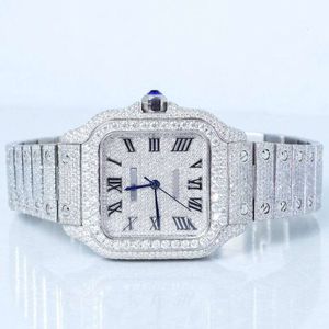 Luxury Looking Fullt Watch Iced For Men Woman Top CraftSmanship Unikt och dyra Mosang Diamond 1 1 5A Watchs For Hip Hop Industrial Luxurious 1861