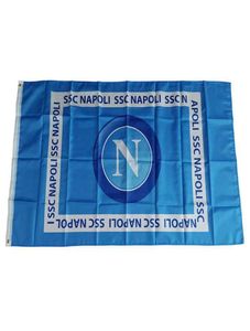 イタリアの旗SSCナポリFC 3x5ft 150x90cm dprinting 100dポリエステル屋内屋外装飾旗を備えたブラスグロメット6753031