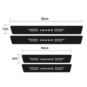 Luminous Tape Car Door Sill Protector Rear Trunk Bumper Threshold Sticker for Chevrolet TAHOE 2007 2015 2020 2022 Accessories