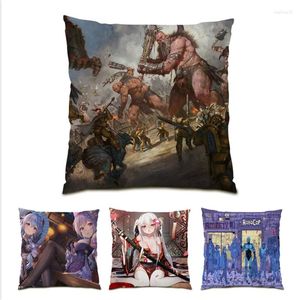 Copertina di velluto cuscino 45x45 quadrato dipinto di anime decorativo anime di divani per la casa Accessori regalo per leggille per amico E0918