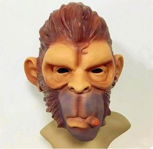 GTA Grand Theft Auto v Gorilla Mask Latex Beast Knight Chimpanzee Masks Hood Monkey Monky Mascaras Halloween Play333R9652181