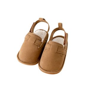 Caziffer Infant Baby Girls Boys Pantoffeln Fleece Anti-Rutsch weicher Sohle Indoor-Schuhe Kleinkind Vorwanderer Erst Walkers Schuhe