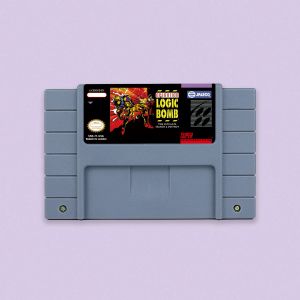 Tillbehör Operation Logic Bomb det ultimata sökningen Destroy Action Game för SNES 16 bit singel USA NTSC Eur Pal Video Consoles Cartridge