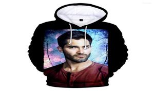 MEN039S Capuzes 2022 Série de TV Teen Wolf 3d Men Men Pullovers Mulheres Derekhale Print Fashion Boygirl Personalidade Harajuk2620778