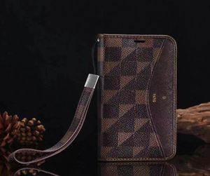 Designer Leather Wallet Card Slot Case di telefono per iPhone 14 13 12 11 Pro Max Brown Flower 14Pro 13Pro 12Pro 11Pro Case X XS XR 8 3813228