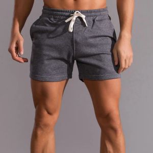 Shorts 100% bomull mjuk shorts män sommar avslappnad hem vistelse män löpande shorts sportande män shorts jogging korta byxor män