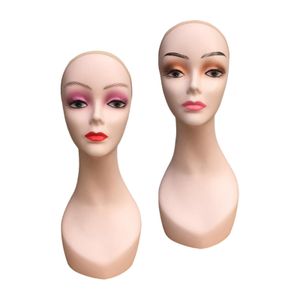 Women Mannequin Head 48cm Height Display Training Model Female Manikin for Necklaces Jewelry Hats Hairpieces Headscarves Glasses