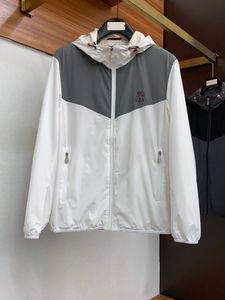 남성 재킷 스프링 긴 소매 Brunello 후드 레드 재킷 코트 cucinelli windbreakers