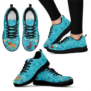 Casual Shoes Veterinary Diagram Pattern Air Mesh Sneakers For Women Spring Summer Female Flats Feminino Zapatillas