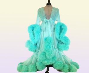 Roupas de perspectiva de roupas de dormir com roupas de noiva Vestes de camisola de noiva transparente Tulle Lady Wraps Jackets Acessórios de casamento Tulle8734224