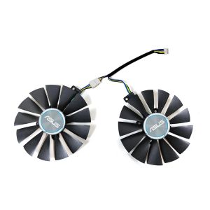 2st 87mm PLD09210S12HH GTX1060 GTX1070 RX480 COOLER FAN för ASUS Dual Series GTX 1070 1060 RX 480 470 570 Grafikkort