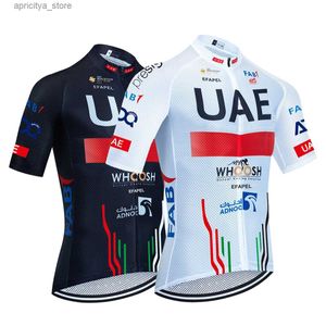 Cycling Shorts 2024 White Cycling Jersey TEAM UAE Bike Vest Maillot Men Women Quick Dry Ropa Ciclismo Bicyc Jersey T-shirt L48