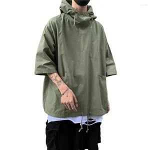 Men's T Shirts Attractive Hooded Jacket Loose-fitting Comfortable Loose Men Pullover T-shirt Streetwear Non-Fading For Male