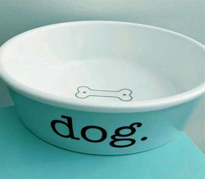 Luxury Blue Bone China Dog Bowls Designer Ceramic Pets Forniture Cat Dog Bowl Dogcatsuper1st342x9272327