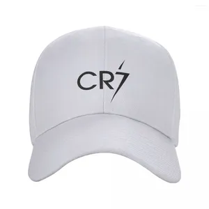 Ball Caps Classic Black CR-7 Football Baseball Cap für Frauen Männer Verstellbare Fußball-Vater-Hut Sport