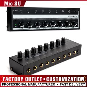 Wzmacniacze HA800 Ultra kompaktowy wzmacniacz audio 8 kanałów mini stereo wzmacniacz słuchawek z adapterem mocy UE/US Audio Wzmacniacz audio