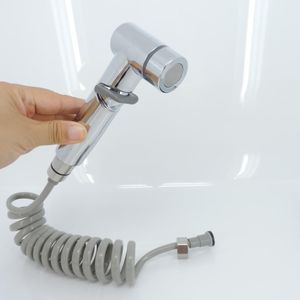 ABS Handheld Hijyenik WC Banyo Tuvalet Bidet Duş Başlığı Püskürtücü Anya Valf Su Hortum Set musluk koltuğu Kendi Kendini Temiz G1/2 V27