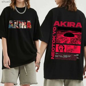 T-shirt femminile Anime giapponese Neo Tokyo Akira Film Science Fiction Fiction Manga Shotaro Kaneda Plus Dimeni Abbigliamento da donna 100% T-shirtl2403