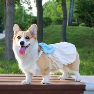 Dog Apparel Welsh Cori Clothes Summer Do Dress Puppy Small Bi Do Clothin Skirt Border Collie Husky Labrador olden Retriever Come Xs L49