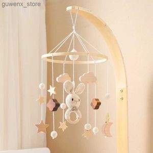 Mobiler# Baby Cloud Rattles CRIB MOBILES Toys 0-12 månader Bell Musical Box Newborn Bell Toddler Rattles Carousel For Musical Toy Gift Y240412Y2404177umi