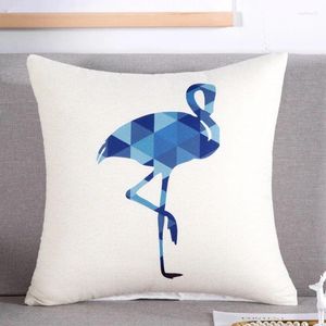 Poduszka flamingo poduszki dekoracyjne okładka zwierząt 45x45 prosta S 45 salon kreskówka słodki dom E1506