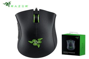 Original Razer Deathadder Essential Wired Gaming Mouse Mice 6400DPI Optical Sensor 5 Oberoende knappar för Laptop PC Gamer26007242647