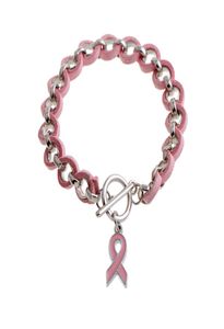 Braccialetti per la consapevolezza del cancro al seno del nastro rosa