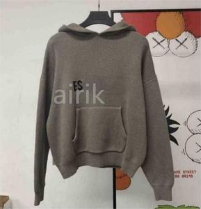 Moda EssentialSweathirts Tasarımcı Hoody Hoodie Erkekler Hoodies Sweatshirts Hoodie Erkekler Endial Örme Kazak Fermuar Mektup Uzun Kollu Sweatshirt gevşek Sis