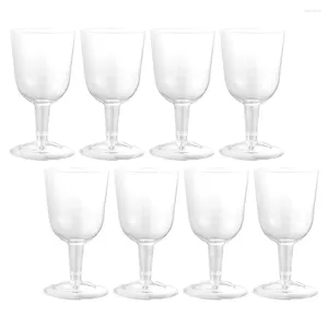 Disposable Cups Straws Plastic Glass Multi-use Dessert Glasses Tumblers Wedding Flutes Clear