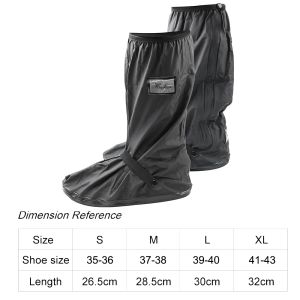 1 Pair Unisex Shoes Protectors For Rainy Snowy Day Waterproof Motorcycle Scooter Bike Rain Shoes Cover Non-Slip Boot Covers