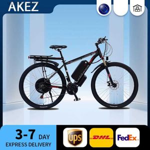 Cyklar rida på Akez Electric Bike för vuxna 29 tum Electric Mountain Bicycle 1000W 48V Motor Borttagbar batteri Electric Bicycle L47